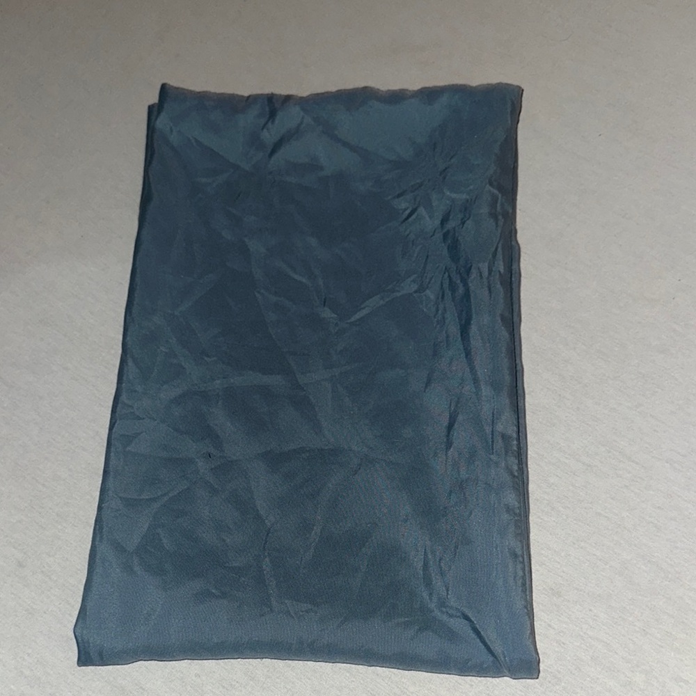 Home Bedding. OS Pillow Case. Dark Blue Fabric Material.